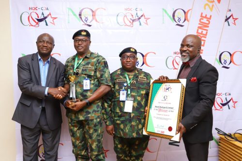 Naval Dockyard Limited was honored with an award at the National Quality Conference held on November 10, 2023, at Sheraton Hotel, Ikeja, Lagos, in recognition of its excellence and commitment to quality standards.
